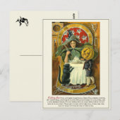 Vintage Viktorianische Erstwhile Halloween Traditi Postkarte (Vorne/Hinten)