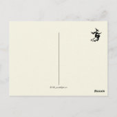 Vintage Viktorianische Erstwhile Halloween Traditi Postkarte (Rückseite)