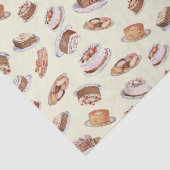 Vintage Viktorianische Extravagante Kuchen und Süß Seidenpapier (Detail)