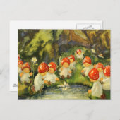 Vintage Viktorianische Fairies Postkarte (Vorne/Hinten)