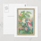 Vintage Viktorianische Fantasy Faiys Postkarte (Vorne/Hinten)