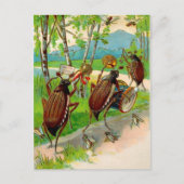 Vintage Viktorianische Fehlersuche Postkarte (Vorderseite)