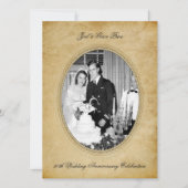 Vintage Viktorianische Feier zum 50. Jahrestag Einladung (Vorderseite)