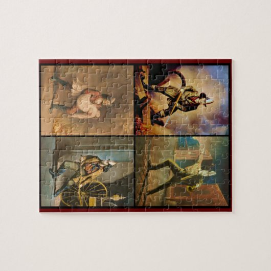 Vintage viktorianische Feuerwehrmänner Puzzle (Horizontal)