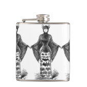 Vintage viktorianische Fledermaus Flachmann (Vorderseite)