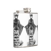 Vintage viktorianische Fledermaus Flachmann (Rechts)