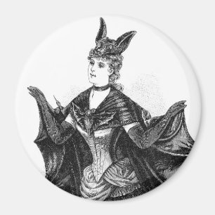 Vintage viktorianische Fledermaus Magnet