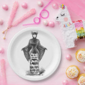 Vintage viktorianische Fledermaus Pappteller (Party)