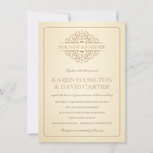 Vintage viktorianische formale einladung (Vorderseite)