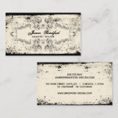 Vintage Viktorianische Frame-Visitenkarte Visitenkarte (Vorne/Hinten)