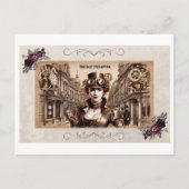 Vintage Viktorianische Frau Postkarte (Vorderseite)