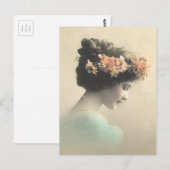 Vintage Viktorianische Frau Postkarte (Vorne/Hinten)