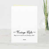 Vintage Viktorianische Geburtstagskarte Karte (Rückseite)