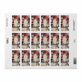 Vintage Viktorianische Gotik Adressaufkleber (Vorne)