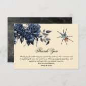 Vintage Viktorianische Gotische Hochzeit Dankeskarte (Vorne/Hinten)