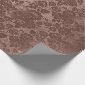 Vintage Viktorianische Gotische Retro-Rose Skulls  Geschenkpapier (Ecke)