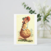 Vintage Viktorianische Gourd-Frau Postkarte (Stehend Vorderseite)