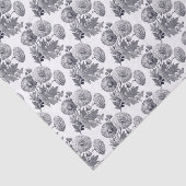 Vintage/viktorianische gravierende Blumen Seidenpapier (Ausschnitt)