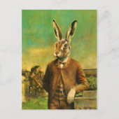 Vintage Viktorianische Hare Postkarte (Vorderseite)