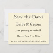 Vintage Viktorianische Hasenkatzen Save the Date (Rückseite)