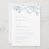 Vintage Viktorianische Hochzeit Einladung (Vorderseite)