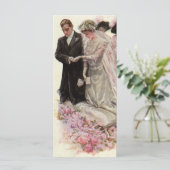 Vintage Viktorianische Hochzeitsfeier Braut und Br (Stehend Vorderseite)