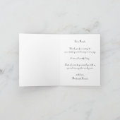 Vintage Viktorianische Hochzeitsfeier Braut und Br Dankeskarte (Innenseite)