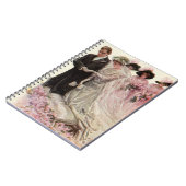 Vintage Viktorianische Hochzeitsfeier Braut und Br Notizblock