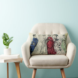 Vintage Viktorianische Hochzeitsfeier Bridal Portr Lendenkissen