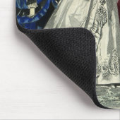 Vintage Viktorianische Hochzeitsfeier Bridal Portr Mousepad (Ecke)