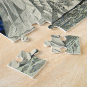 Vintage Viktorianische Hochzeitsfeier Bridal Portr Puzzle (Seite)