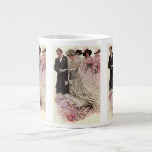 Vintage viktorianische Hochzeitszeremonie Braut un Jumbo-Tasse