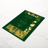 Vintage Viktorianische Jugendstil-Hochzeit Folieneinladung (Gedreht)