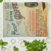 Vintage Viktorianische Kaffeerösterei Geschirrtuch (Gefaltet)