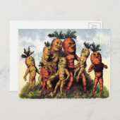 Vintage Viktorianische Karottenfamilie Postkarte (Vorne/Hinten)