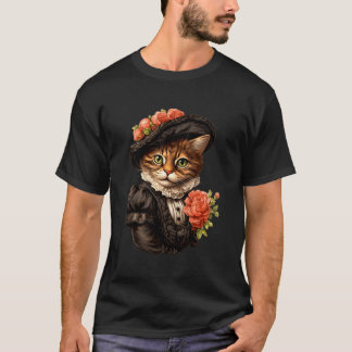 Vintage Viktorianische Katzenliebhaber Richtig kla T-Shirt