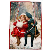 Vintage viktorianische Kinder auf Mittlere Geschenktüte (Rückseite)