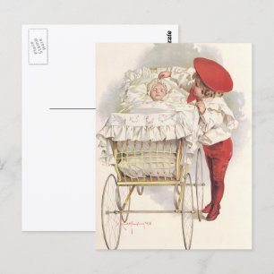 Vintage Viktorianische Kinder, Kinder und Baby in  Postkarte