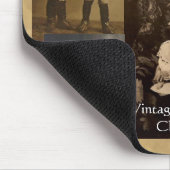 Vintage viktorianische Kindercollage Mousepad (Ecke)