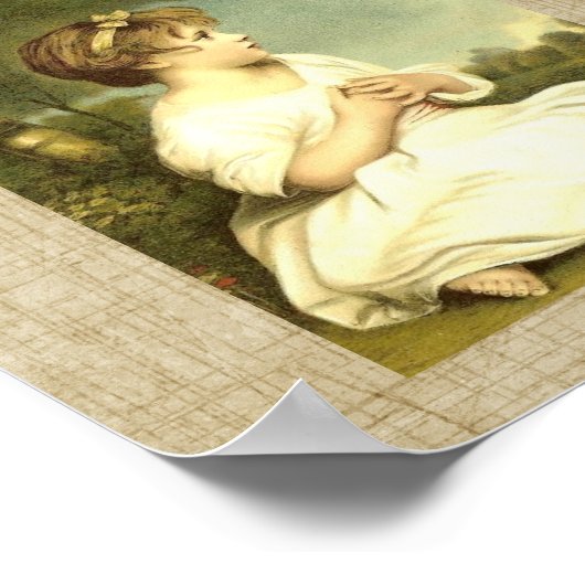 Vintage Viktorianische Kindersonne Poster (Ecke)