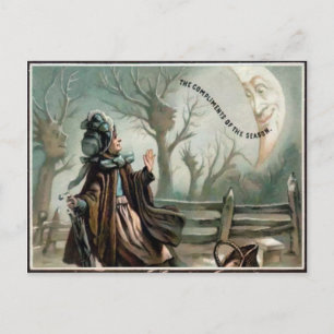 Vintage Viktorianische Komplimente Weihnachten Postkarte