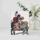 Vintage Viktorianische Krampus Devil Postcard Postkarte (Stehend Vorderseite)