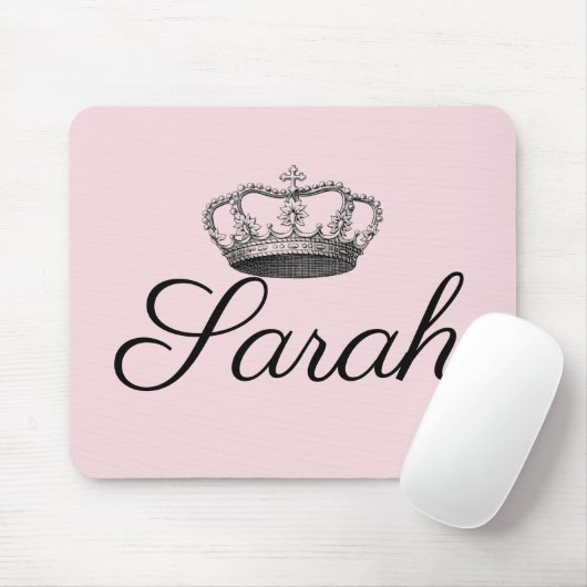 Vintage/Viktorianische Kronengravur personalisiert Mousepad (Mit Mouse)