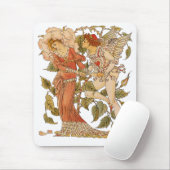 Vintage Viktorianische Kunst, Rose von Walter Cran Mousepad (Mit Mouse)