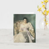 Vintage Viktorianische Ladendiagrammkarte - leer Karte (Gelbe Blume)