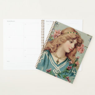 Vintage Viktorianische Lady Planer