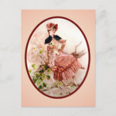 Vintage Viktorianische Lady Postcard Postkarte (Vorderseite)