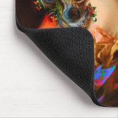 Vintage Viktorianische Lady Tintenfisch Mousepad (Ecke)