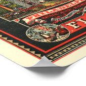 Vintage Viktorianische Lebensmittelwerbung Poster (Ecke)