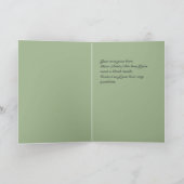 Vintage viktorianische Mädchenengel, die Feiertagskarte (Innenseite)